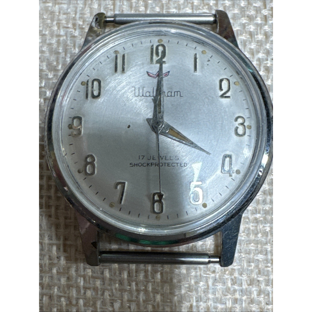 Vintage 1960s Waltham Manual Wind Watch 33mm Stainless Steel Works - Picture 8 of 8